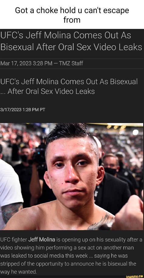 jeff molina oral video|UFCs Jeff Molina Comes Out As Bisexual After Intimate Video Leak